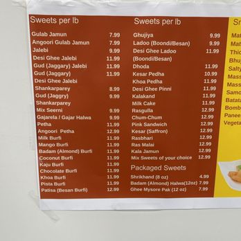 Pabla Sweets & Snacks Corner - Menu - Indian Near Me - Sunnyvale, California Pabla Sweets & Snacks Corner - Menu - Indian Near Me - Sunnyvale, California