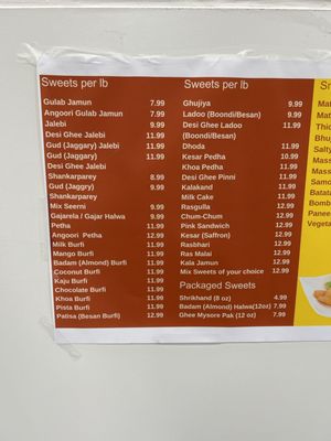 Menu photo 2 Pabla Sweets & Snacks Corner Sunnyvale, CA Menu photo 2 Pabla Sweets & Snacks Corner Sunnyvale, CA