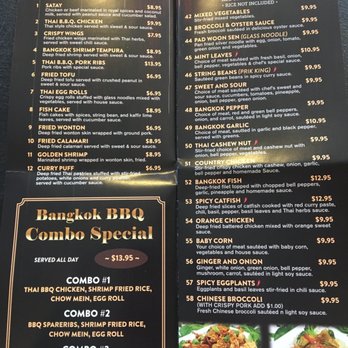 Bangkok BBQ - Menu - Thai Near Me - Walnut, California