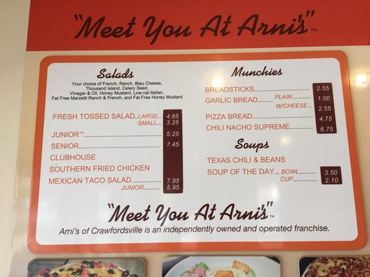 Menu photo 4 Arni's Crawfordsville, IN