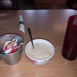 Memes D.O.C. Cafe - Delicious potato soup, my side Choice with the lunch special. Included the iced tea also. $6.99
