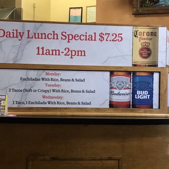 Mi Tierra Restaurant - Daily lunch specials. - Mexican Near Me - Salinas, California