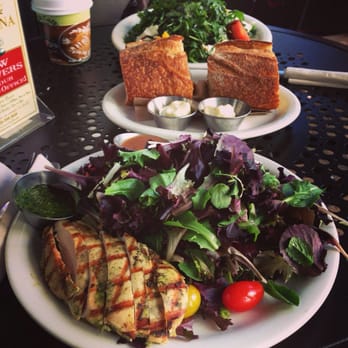 Urth Caffé-Pasadena - Chicken salad with pesto and dressing on the side + loaf of bread and butter - Cafes Near Me - Pasadena, California Urth Caffé-Pasadena - Chicken salad with pesto and dressing on the side + loaf of bread and butter - Cafes Near Me - Pasadena, California