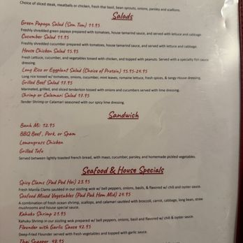 Thai Bistro Suksabay - Menu June 2026 - Thai Near Me - Aiea, Hawaii Thai Bistro Suksabay - Menu June 2026 - Thai Near Me - Aiea, Hawaii