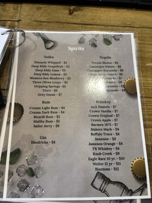 Menu photo 1 Porch Light Bar Salado, TX Menu photo 1 Porch Light Bar Salado, TX