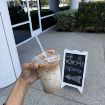 Cafe Koyomi - Iced dirty hojicha latte - Cafes Near Me - Santa Ana, California