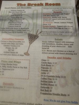 Menu photo 4 The Break Room Panama City, FL Menu photo 4 The Break Room Panama City, FL