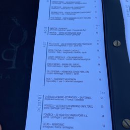 Wines by the glass Wines by the glass