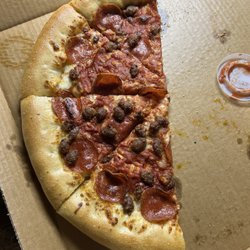 Pizza Hut - Pepperoni and Sausage Stuffed Crust pizza