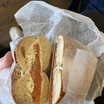 Murray's Bagels - Everything bagel with scallion cream cheese and lox - Bagels Near Me - New York, New York