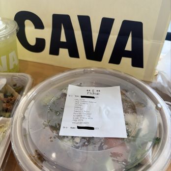 CAVA - To go Bag and Greek Salad - Salad Near Me - San Antonio, Texas