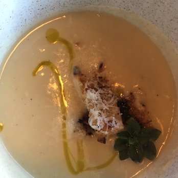 Dame - Cauliflower soup - crazy creamy but no cream. Perfection Oregano grown by restaurant. - Wine Bars Near Me - Portland, Oregon