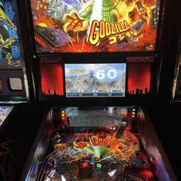 This was one of my favorite because the pinball machine actually shakes to mimic Godzilla walking through the city!!!