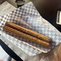 Dessert Social - Churro with a side topping of Lechera