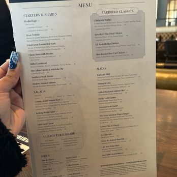 Yardbird - Menu - Southern Near Me - Dallas, Texas