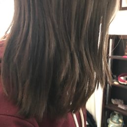 These layers are rlly bad they are sooo choppy they look way worse in person, and the woman who cut my hair cut it way to short