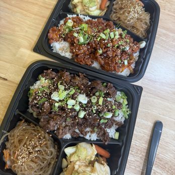 Goyaki - beef bulgogi plate and spicy pork bulgogi plate :) - Korean Near Me - Prosper, Texas Goyaki - beef bulgogi plate and spicy pork bulgogi plate :) - Korean Near Me - Prosper, Texas