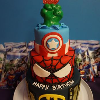 Sweetart Creative Baking - My sons favorite Marvel / DC characters! Thank you Nermana, the cake turned out amazing! - Bakeries Near Me - Pleasanton, California Sweetart Creative Baking - My sons favorite Marvel / DC characters! Thank you Nermana, the cake turned out amazing! - Bakeries Near Me - Pleasanton, California