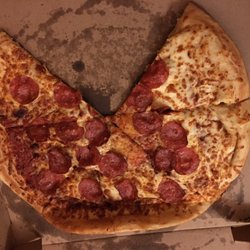 Kids grabbed a slice before I seen the whole thing
