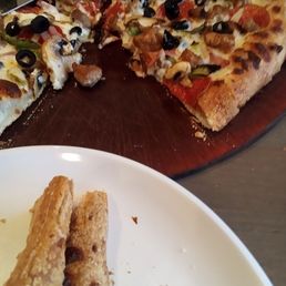 Pizza and old crust