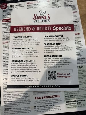 Menu photo 2 Sara's Kitchen Palm Beach Gardens, FL Menu photo 2 Sara's Kitchen Palm Beach Gardens, FL