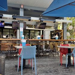 Lil' Simmzy's on the Deck - The patio.
