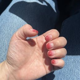 Hard gel ombré