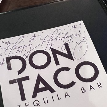 Don Taco - Fancy calligraphy on a Don Taco receipt - Mexican Near Me - Alexandria, Virginia Don Taco - Fancy calligraphy on a Don Taco receipt - Mexican Near Me - Alexandria, Virginia