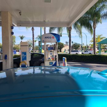 ampm - a blue car at a gas station - Convenience Stores Near Me - Anaheim, California