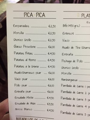 Menu photo 3 La Malandrina Barcelona, B Menu photo 3 La Malandrina Barcelona, B
