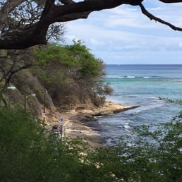 There's a paved driveway right down to the shoreline