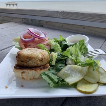Aqua Restaurant - Crab Cake Sandwich - Seafood Near Me - Duck, North Carolina Aqua Restaurant - Crab Cake Sandwich - Seafood Near Me - Duck, North Carolina