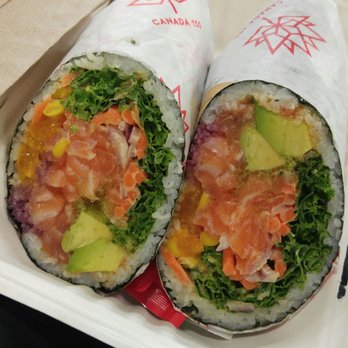 Rolltation - Classic Salmon Burito - Sushi Bars Near Me - Toronto, Ontario Rolltation - Classic Salmon Burito - Sushi Bars Near Me - Toronto, Ontario