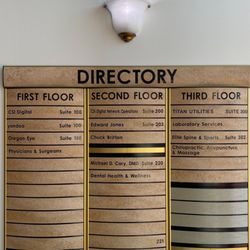 Elite Spine and Sports - Building directory