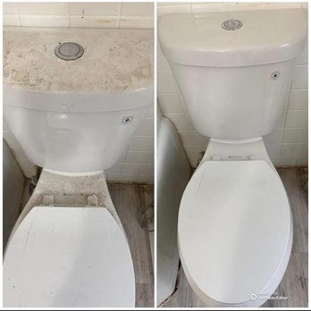 Running On Faith - Before / after toilet - Home Cleaning Near Me Running On Faith - Before / after toilet - Home Cleaning Near Me