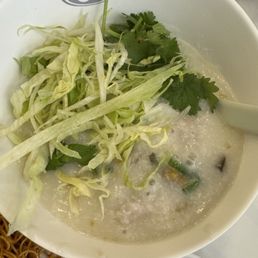 Congee with pork & century egg - Ok La Congee with pork & century egg - Ok La