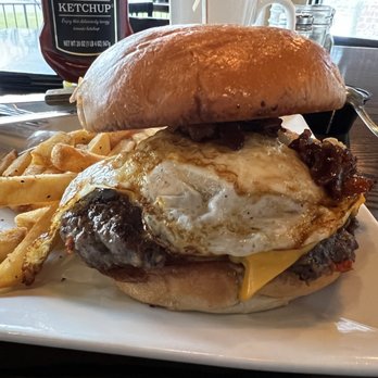 The Rickhouse - Salty breakfast smash burger - Bars Near Me - Greenville, North Carolina The Rickhouse - Salty breakfast smash burger - Bars Near Me - Greenville, North Carolina