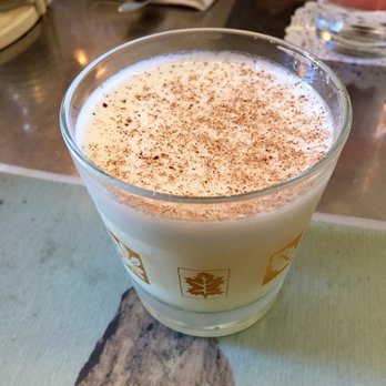 Dove's Luncheonette - City Snow cocktail topped with Mexican chocolate. - Southern Near Me - Chicago, Illinois Dove's Luncheonette - City Snow cocktail topped with Mexican chocolate. - Southern Near Me - Chicago, Illinois
