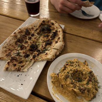FIRED Pizza - The seasonal hummus with yummy bread - Pizza Near Me - Stockton, California