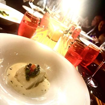 L'Atelier de Joel Robuchon - En terrine, avec des courgettes, betteraves et un consommé rafraî - French Near Me - Miami, Florida L'Atelier de Joel Robuchon - En terrine, avec des courgettes, betteraves et un consommé rafraî - French Near Me - Miami, Florida
