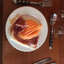 Cantaloupe and prosciutto