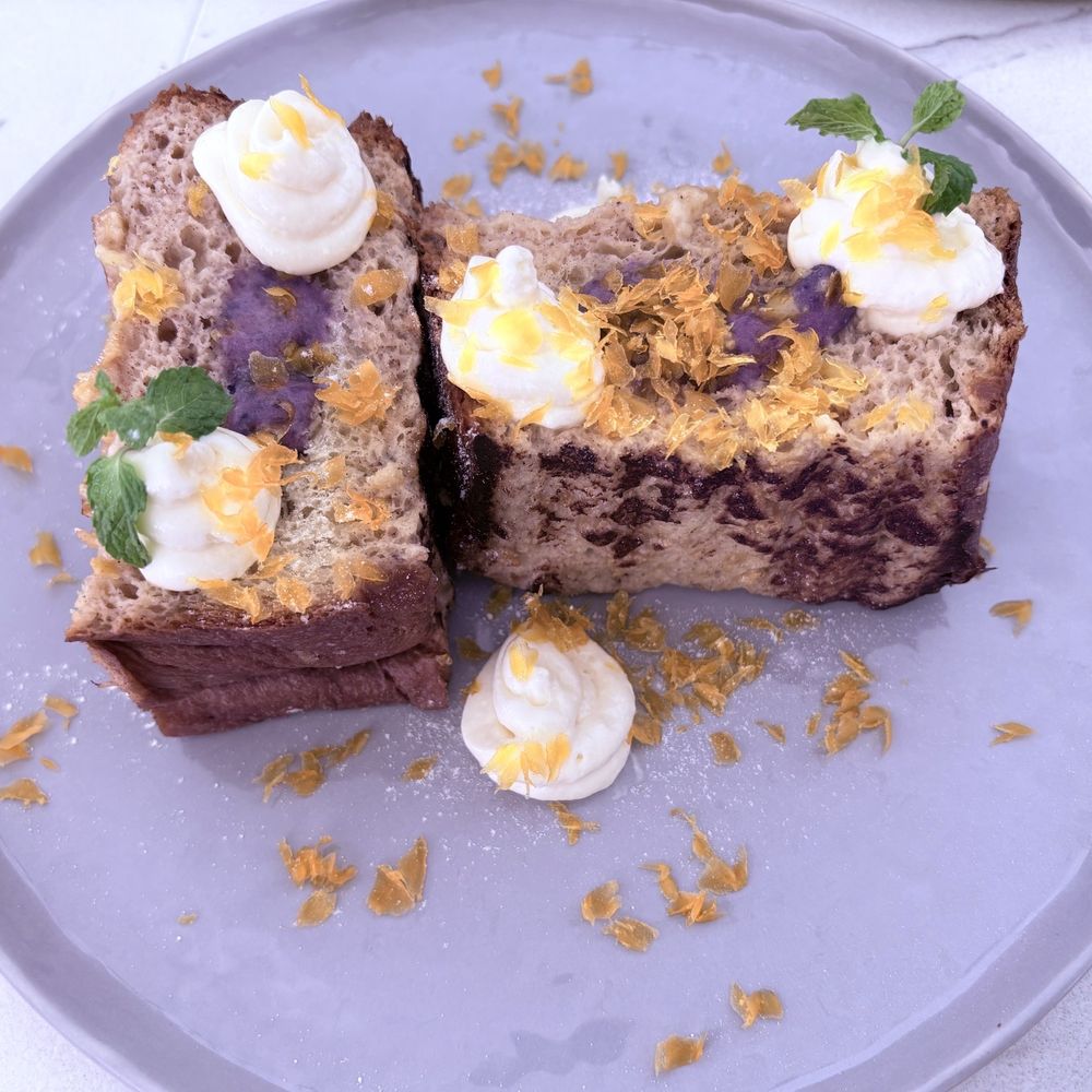 The Sunny Side Cafe - Ube French toast - Cafes Near Me - Malay, AKL The Sunny Side Cafe - Ube French toast - Cafes Near Me - Malay, AKL