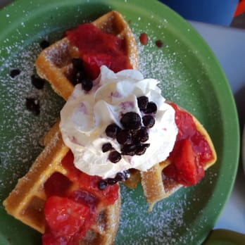Cafe 222 - Strawberry waffle - Breakfast & Brunch Near Me - San Diego, California