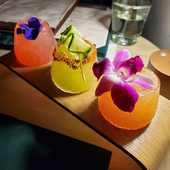 Cantina Monarca - Margarita Flight: Mamacita, Spicy Pepino, LA Pasión - Cocktail Bars Near Me - Bellevue, Washington Cantina Monarca - Margarita Flight: Mamacita, Spicy Pepino, LA Pasión - Cocktail Bars Near Me - Bellevue, Washington