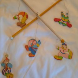 St Vincent de Paul Catholic Charities Thrift Store - I loved this vintage handpainted wood clown mobile. Especially for only $1!!