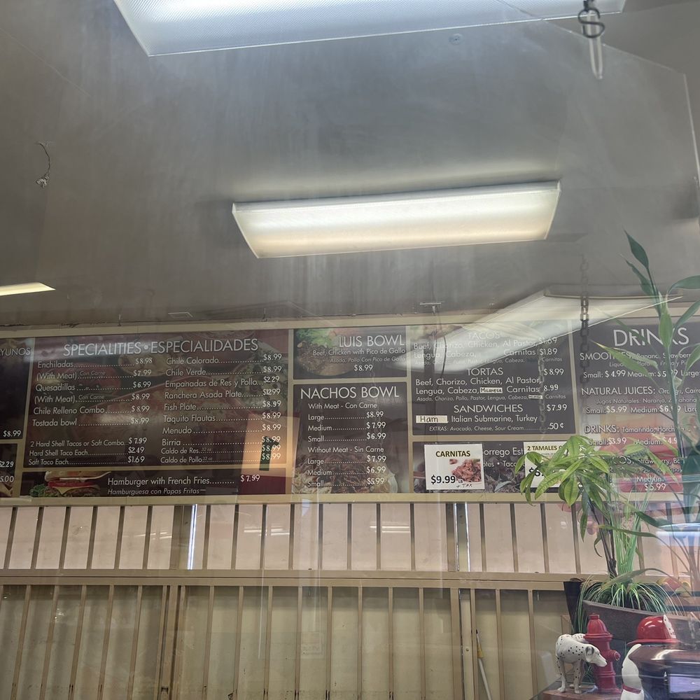 Food menu Food menu