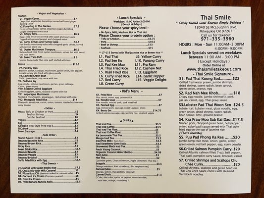 Menu photo 3 Thai Smile Milwaukie Gladstone, OR Menu photo 3 Thai Smile Milwaukie Gladstone, OR