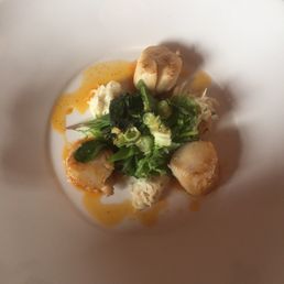 Scallops starter...absolutely delicious