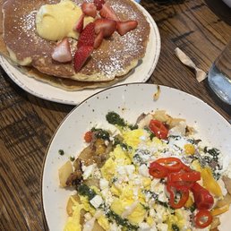 Lemon Ricotta Pancakes and Steak and Eggs Hash Lemon Ricotta Pancakes and Steak and Eggs Hash