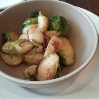Zut On Fourth - Side order of turnip & brussel sprouts, overly salted & buttered - Mediterranean Near Me - Berkeley, California
